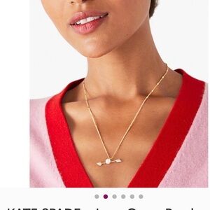 NWT: Kate Spade Love Game Pearl Arrow necklace, earrings and ear cuff  ♥️♥️